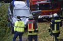 Einsatz BF Koeln PKW im See Koeln Esch P126